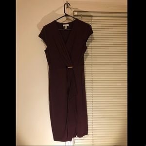 Charter Club Maroon Wrap Dres, Size S